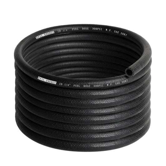 EVIL ENERGY 1/4 Fuel Hose Line Push Lock SAE 30R7 NBR 20FT 300PSI